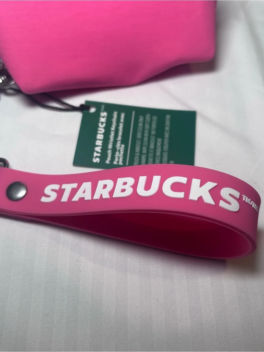 Starbucks Pouch Wristlet Keychain Pink Drink Series 2026 Limited Edition ~ NWT!